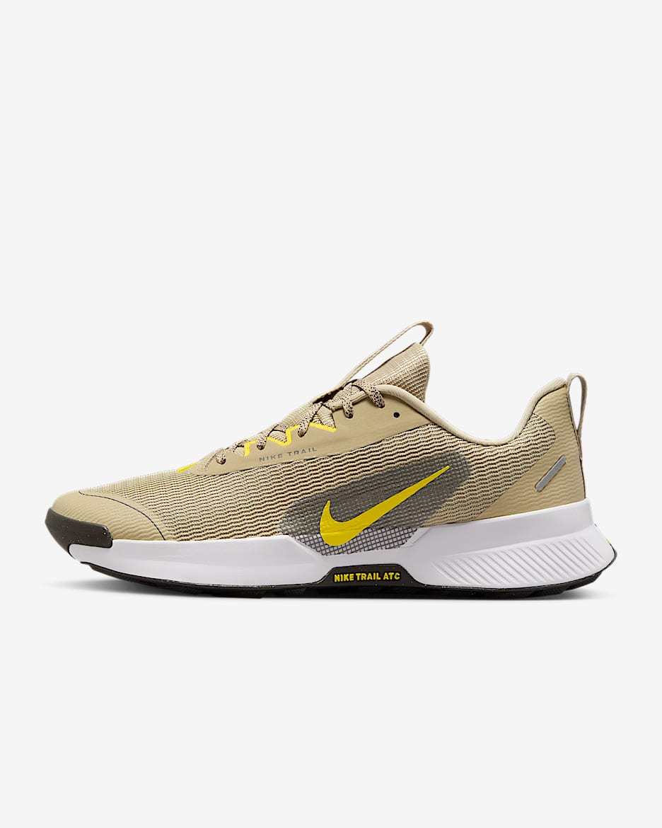 Nike Juniper Trail 3 Men's Trail Running Shoes - Desert Khaki/Medium Ash/White/Lightning