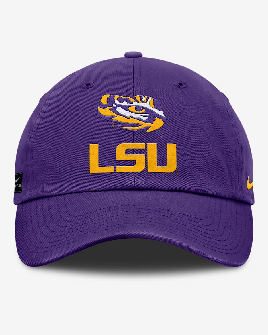 LSU Sideline Club Gameday Men's Nike College Adjustable Hat - Purple