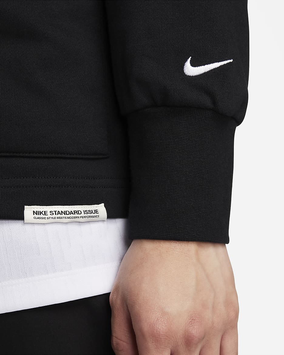 Nike Dri-FIT Standard Issue Men's Golf Cardigan - Black/White