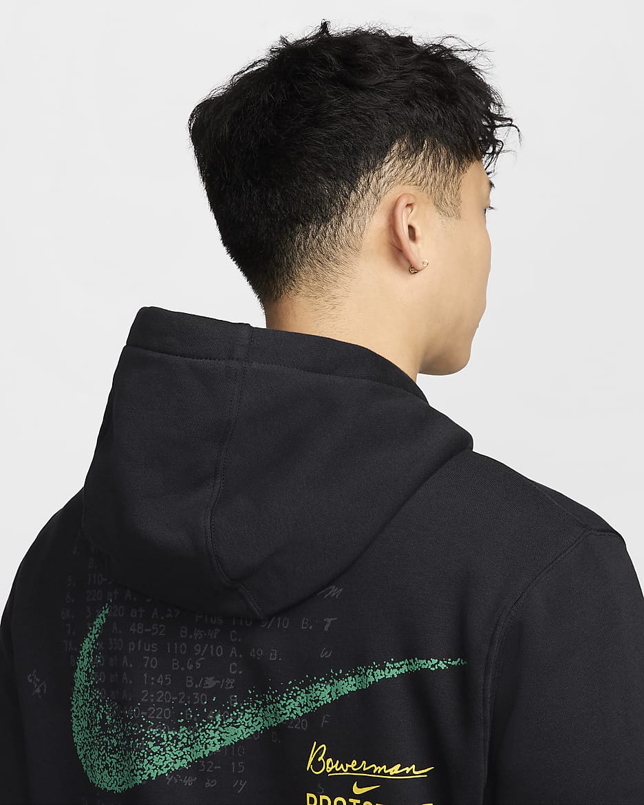 Nike Sportswear Club Fleece Men's Pullover Hoodie - Black/Black/Malachite