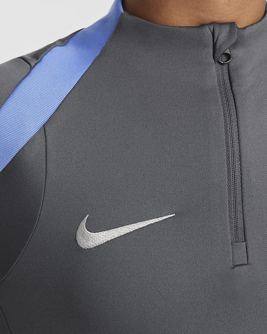 Tottenham Hotspur Strike Nike Dri-FIT-fodboldtræningstrøje til større børn - Dark Grey/Dark Grey/Polar/Grey Fog