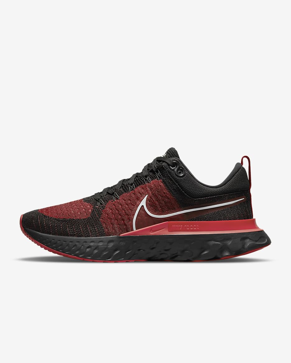 Tenis de correr en carretera para hombre Nike React Infinity 2 - Negro/Rojo gimnasio/Blanco