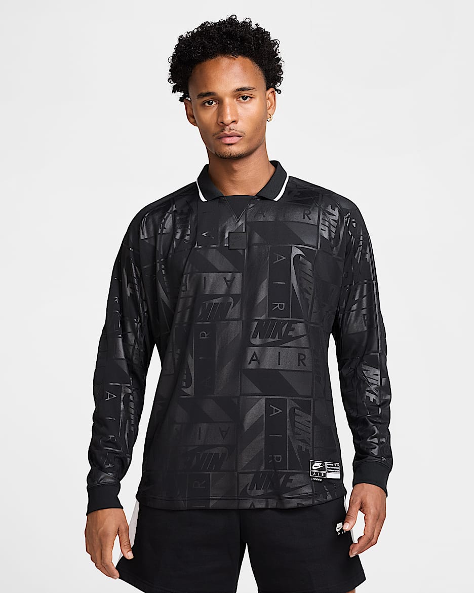 Jersey de manga larga para hombre Nike Air - Negro/Negro/Negro