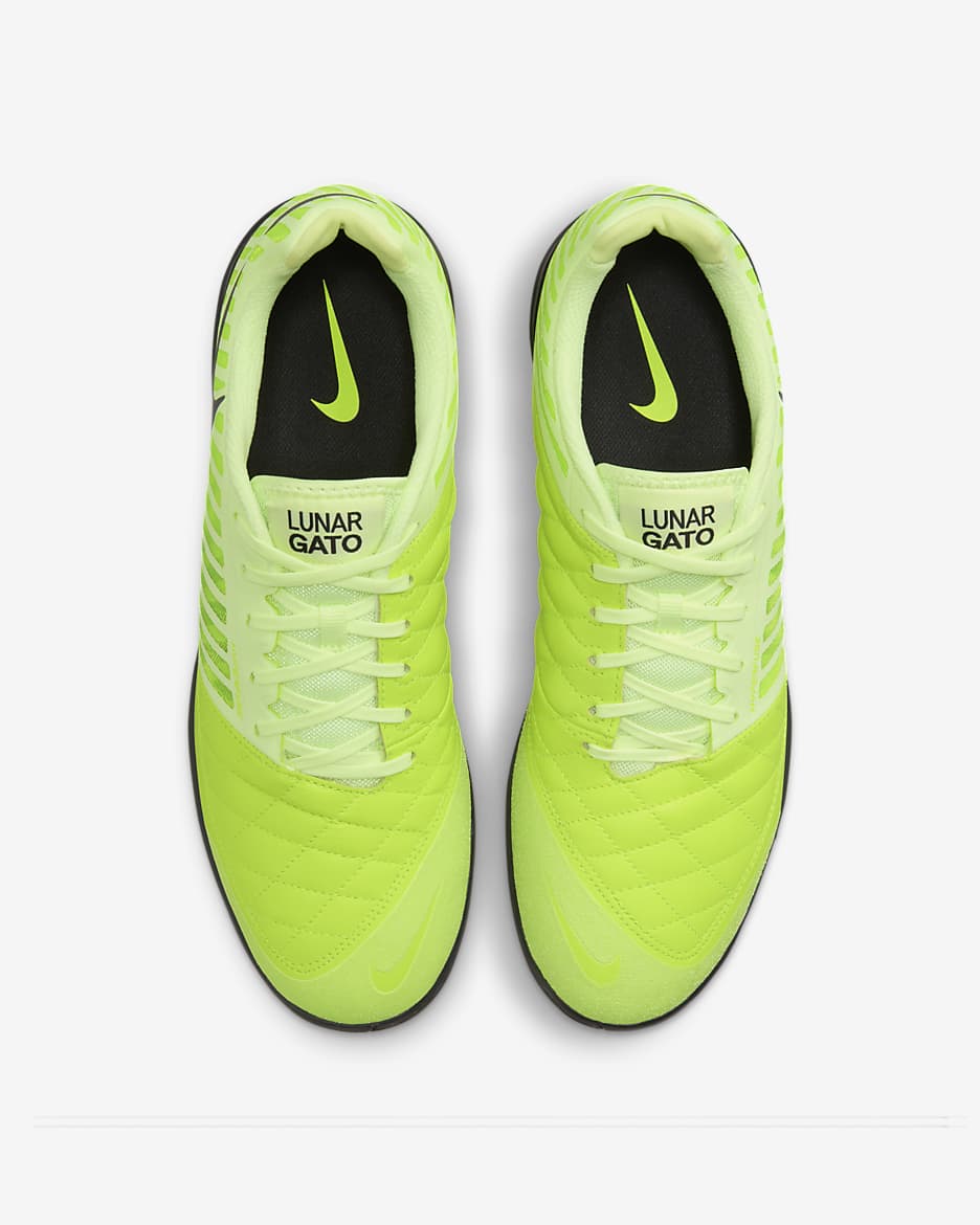 Nike Lunargato II Low Top-fodboldsko til indendørsbane - sort/Volt