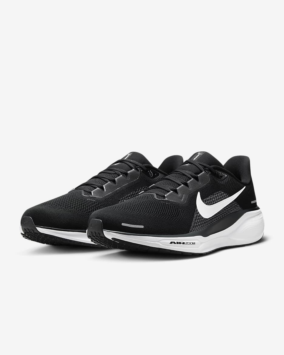 Nike Pegasus 41 Men's Road Running Shoes (Extra Wide) - Black/Anthracite/White