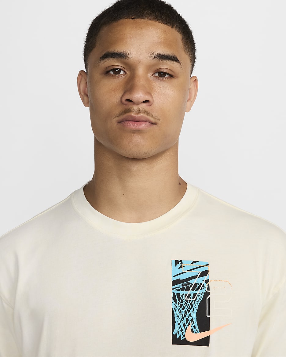 T-shirt de basket Max90 Nike pour homme - Coconut Milk