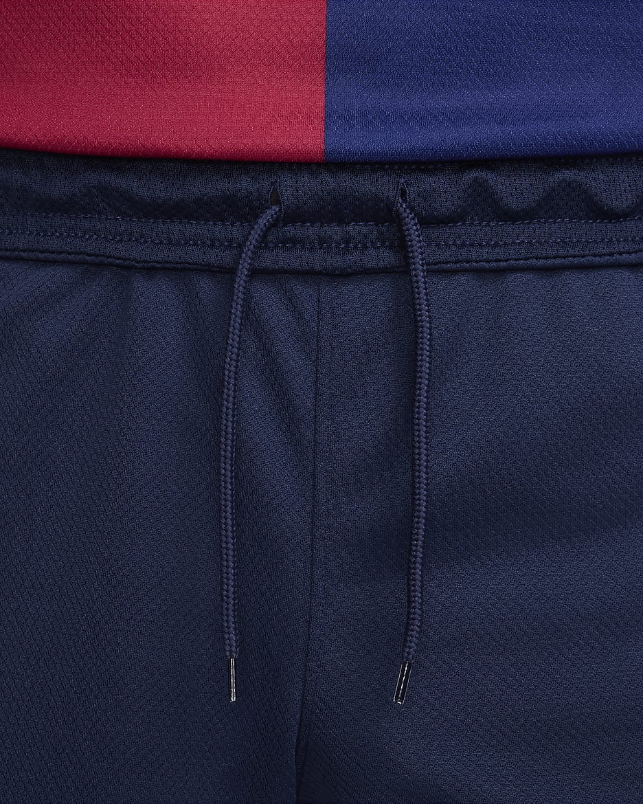 F.C. Barcelona 2024/25 Stadium Home Men's Nike Dri-FIT Football Replica Shorts - Midnight Navy/Noble Red/Deep Royal Blue/Club Gold