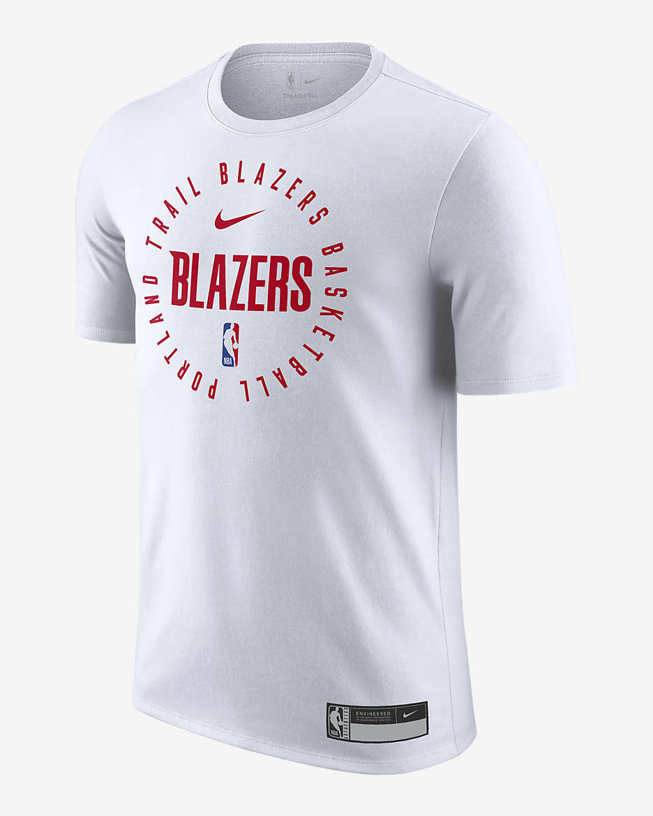 Playera Nike Dri-FIT de la NBA para hombre Portland Trail Blazers - Blanco
