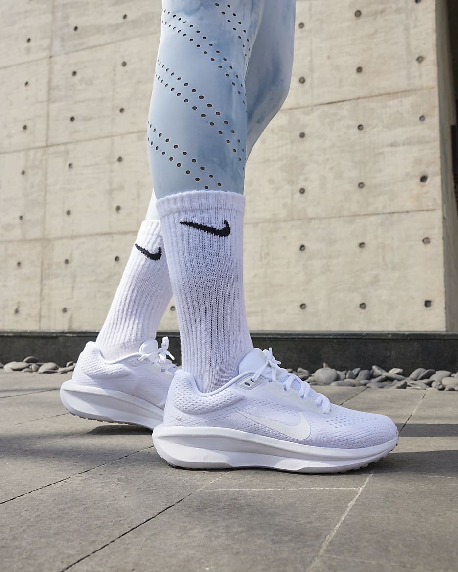 Nike Winflo 11 løpesko for vei til dame - Hvit/Photon Dust/Hvit