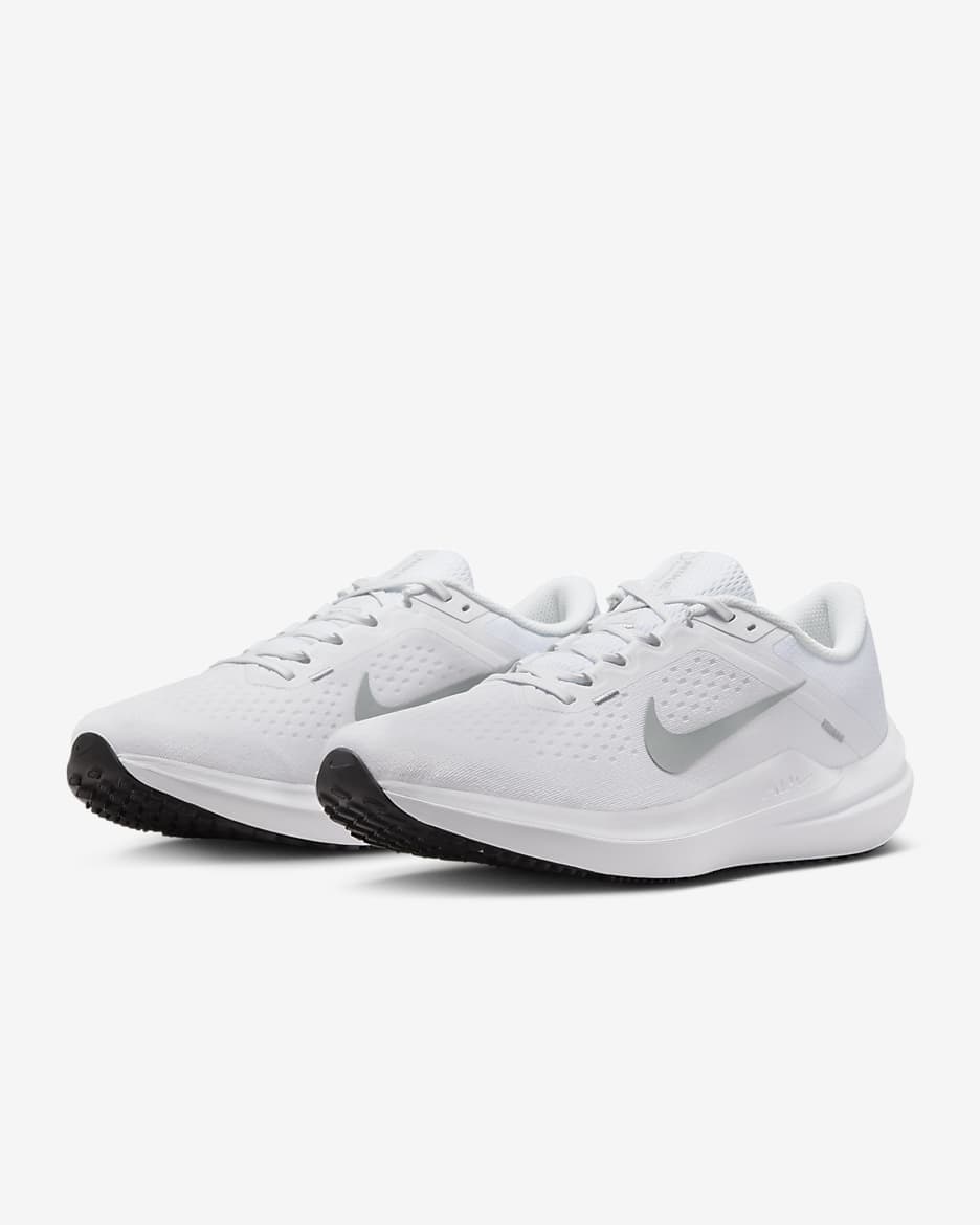 รองเท้าวิ่งโร้ดรันนิ่งผู้ชาย Nike Winflo 10 - ขาว/ขาว/Wolf Grey