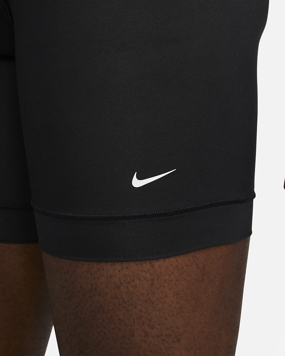 Nike Flex Micro Men's Long Boxer Briefs (3-Pack) - Black