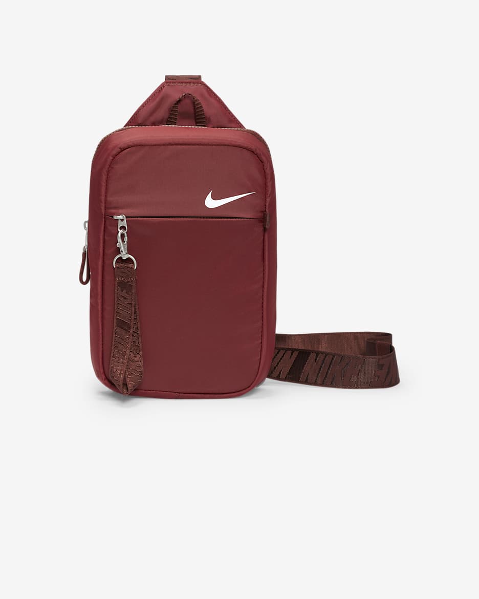 Nike Sportswear Essentials Cross-Body Bag (5L) - Bronze Eclipse/Gym Red/White