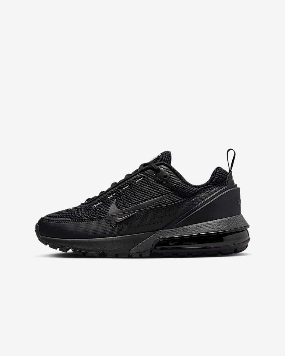 Kids Shoes Nike Air Max Zwart Kind Nike Air Max 90 Leather Black