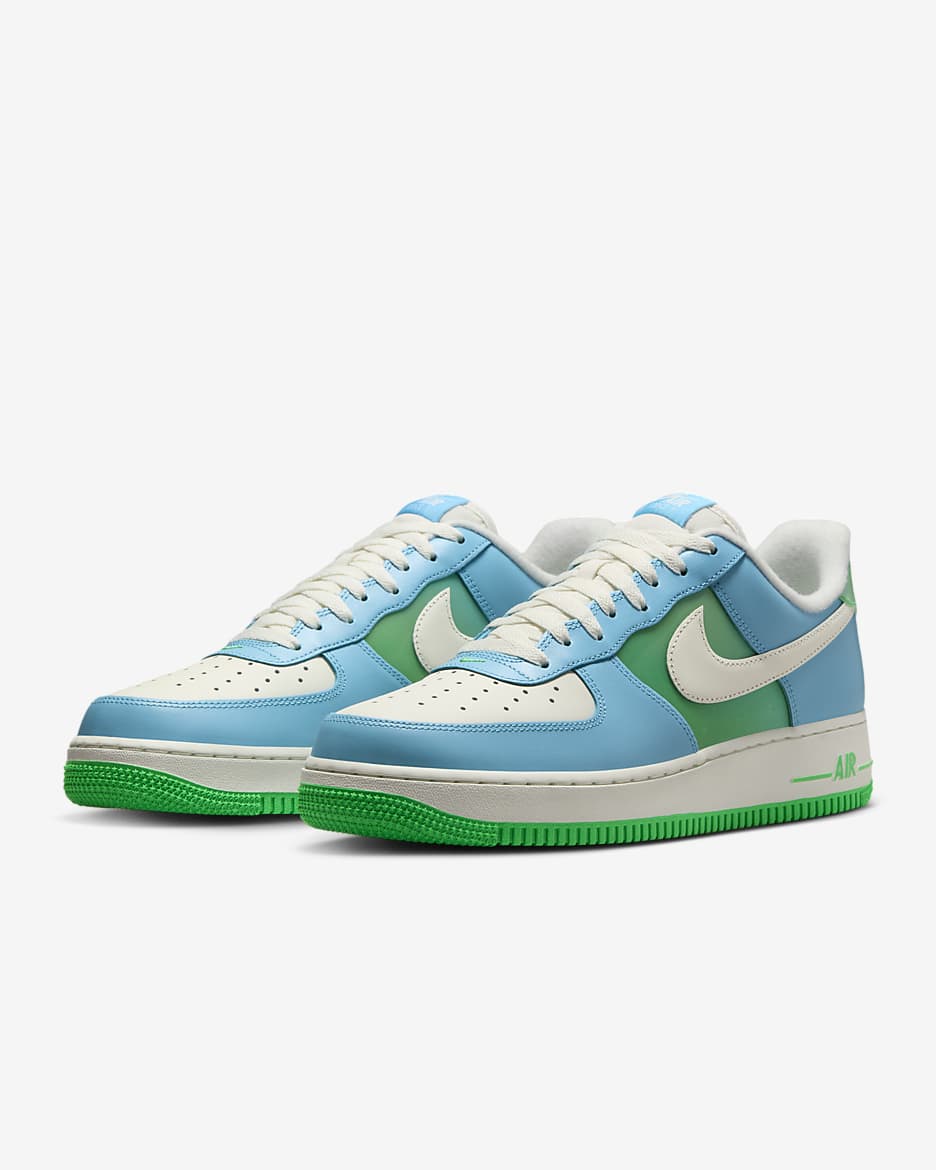 Nike Air Force 1 '07 Men's Shoes - Aquarius Blue/Green Shock/Vapor Green/Sail