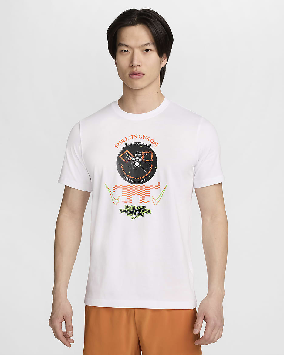 Nike Men's Fitness T-Shirt - White