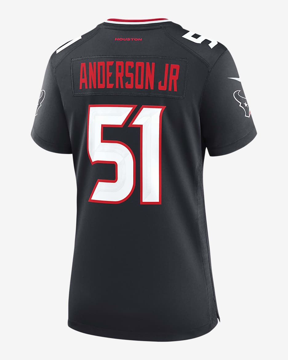 Jersey de fútbol americano Nike de la NFL Game para mujer Will Anderson Jr. Houston Texans - Azul marino