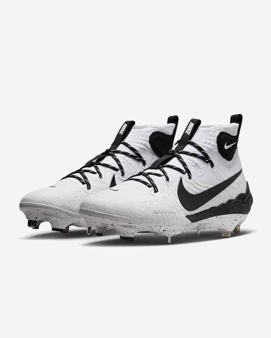 Tacos de béisbol para hombre Nike Alpha Huarache NXT - Blanco/Platino puro/Negro