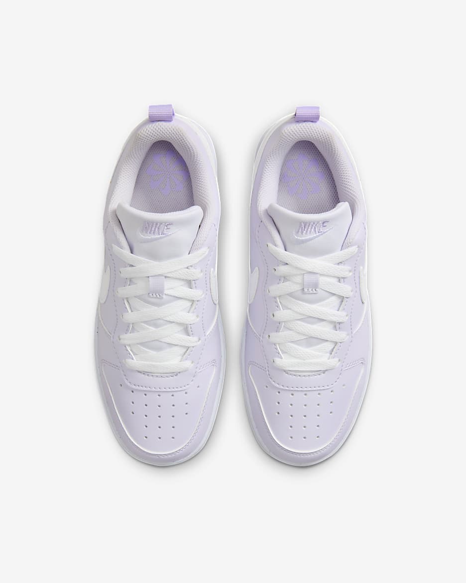 Nike Court Borough Low Recraft Big Kids' Shoes - Barely Grape/Lilac Bloom/White