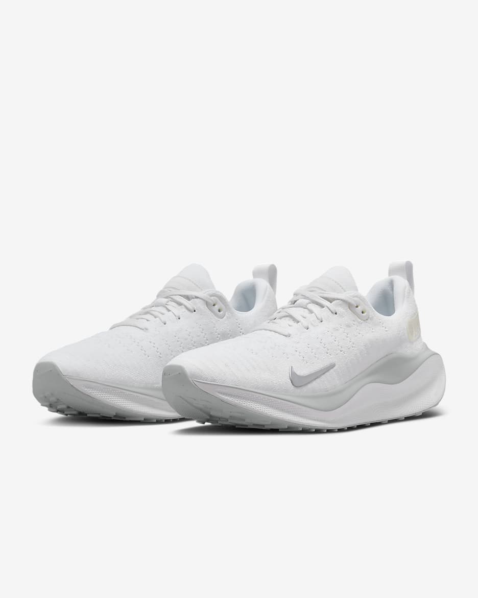 Nike InfinityRN 4 Women's Road Running Shoes - White/Photon Dust/Metallic Silver