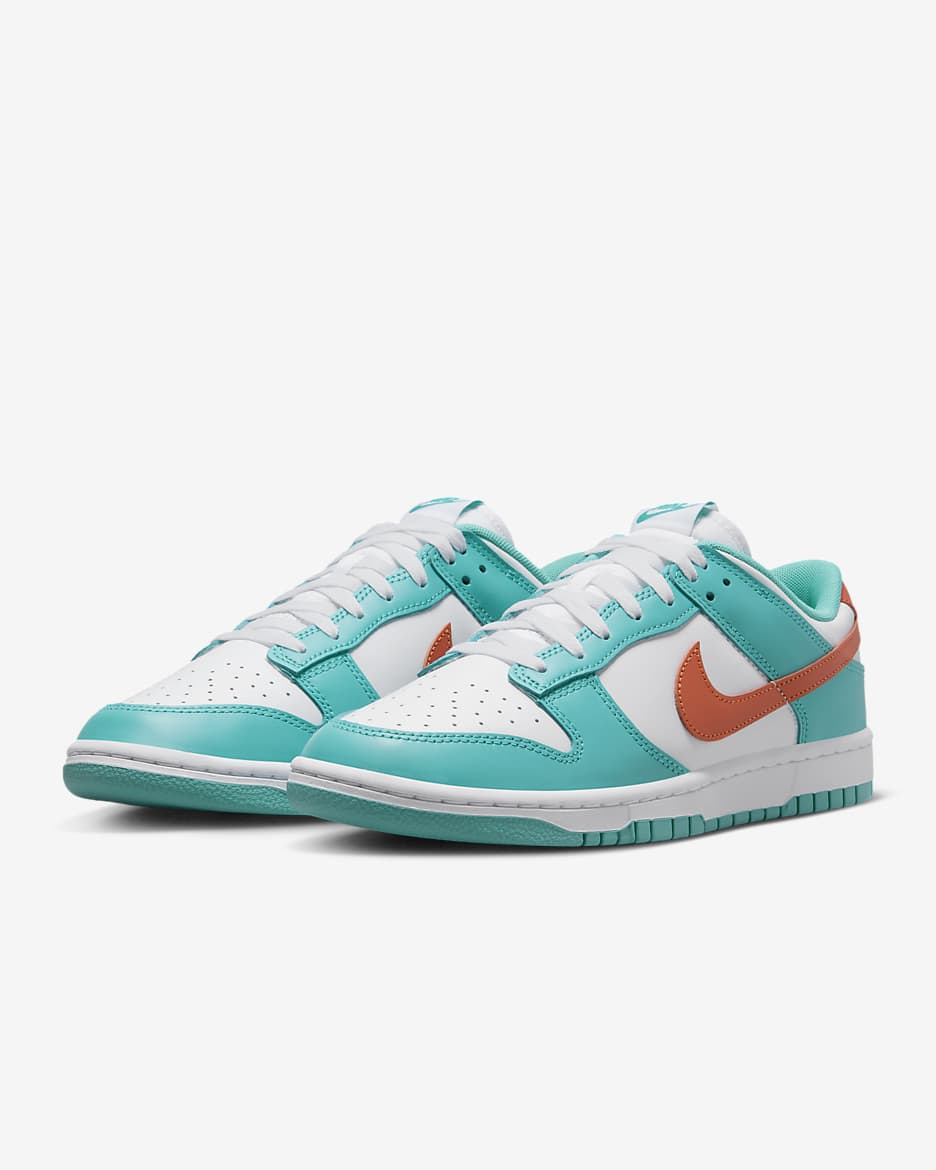 Nike Dunk Low Retro Men's Shoes - White/Dusty Cactus/Cosmic Clay