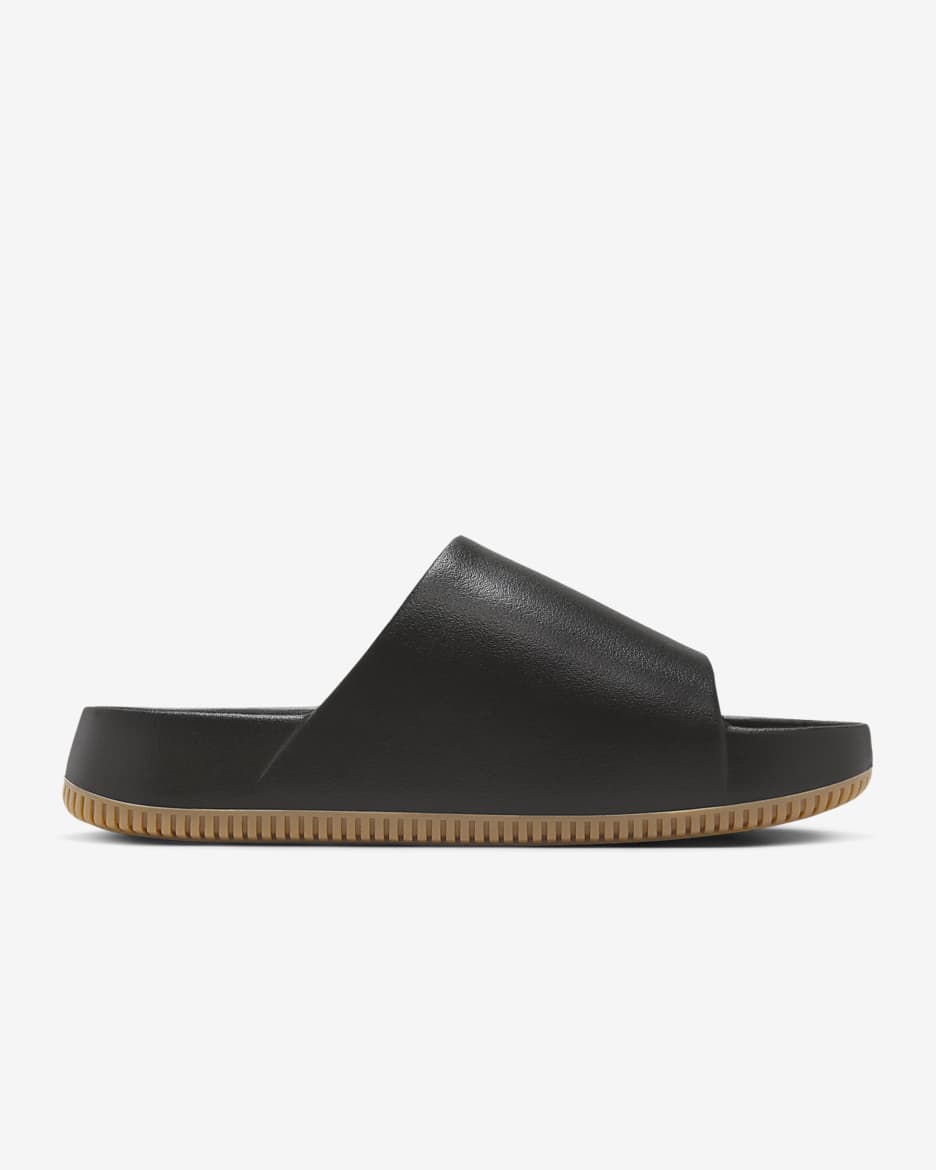 Nike Calm slippers voor heren - Zwart/Gum Medium Brown/Zwart