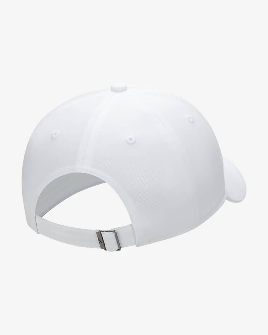 Casquette délavée sans structure Futura Nike Club pour enfant - Blanc/Noir