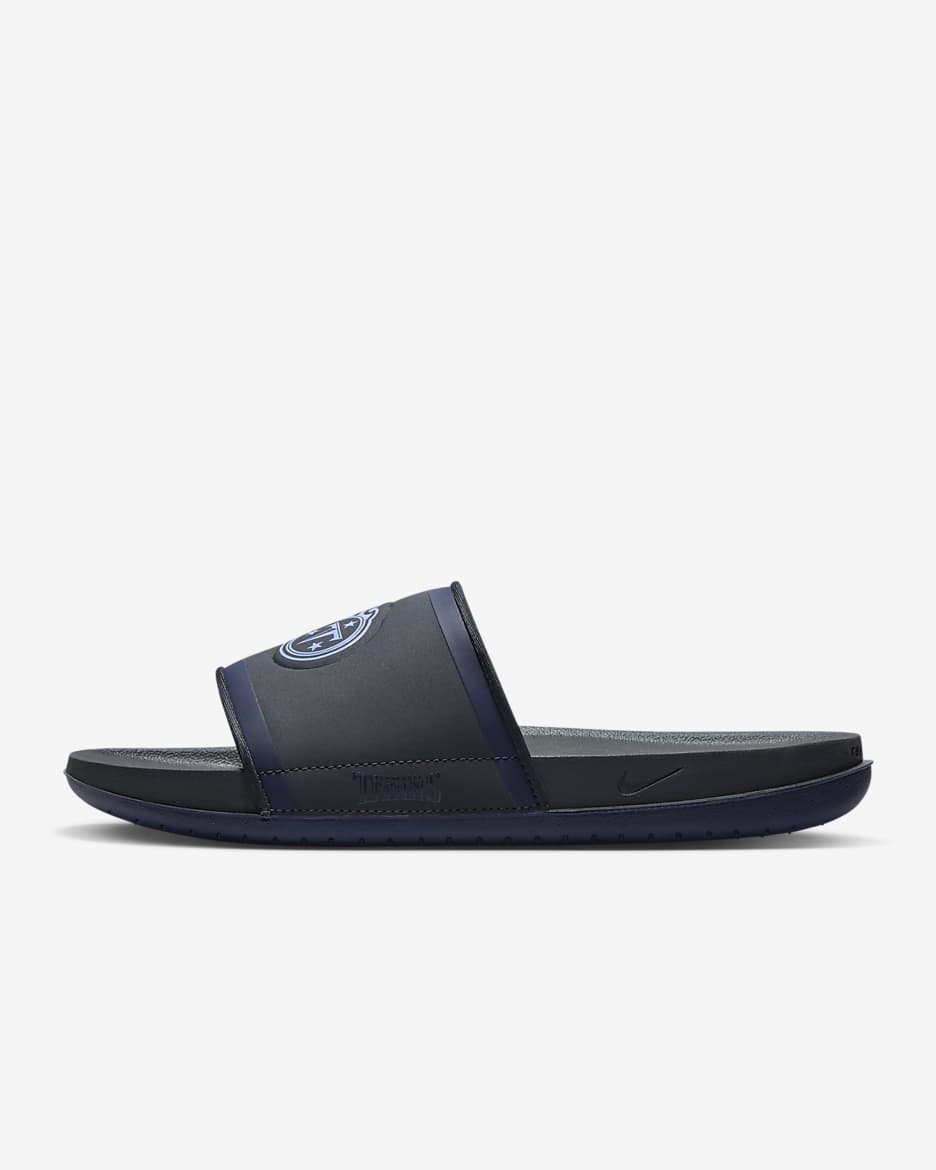 Nike Offcourt (NFL Tennessee Titans) Slide - Anthracite/College Navy/Valor Blue