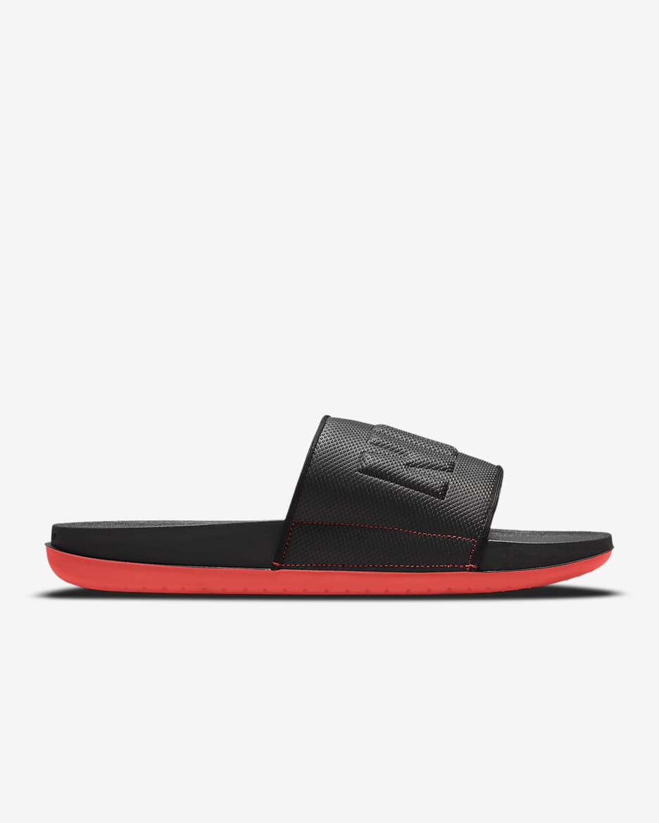 Chancla para hombre Nike Offcourt - Negro/Rojo chile/Negro