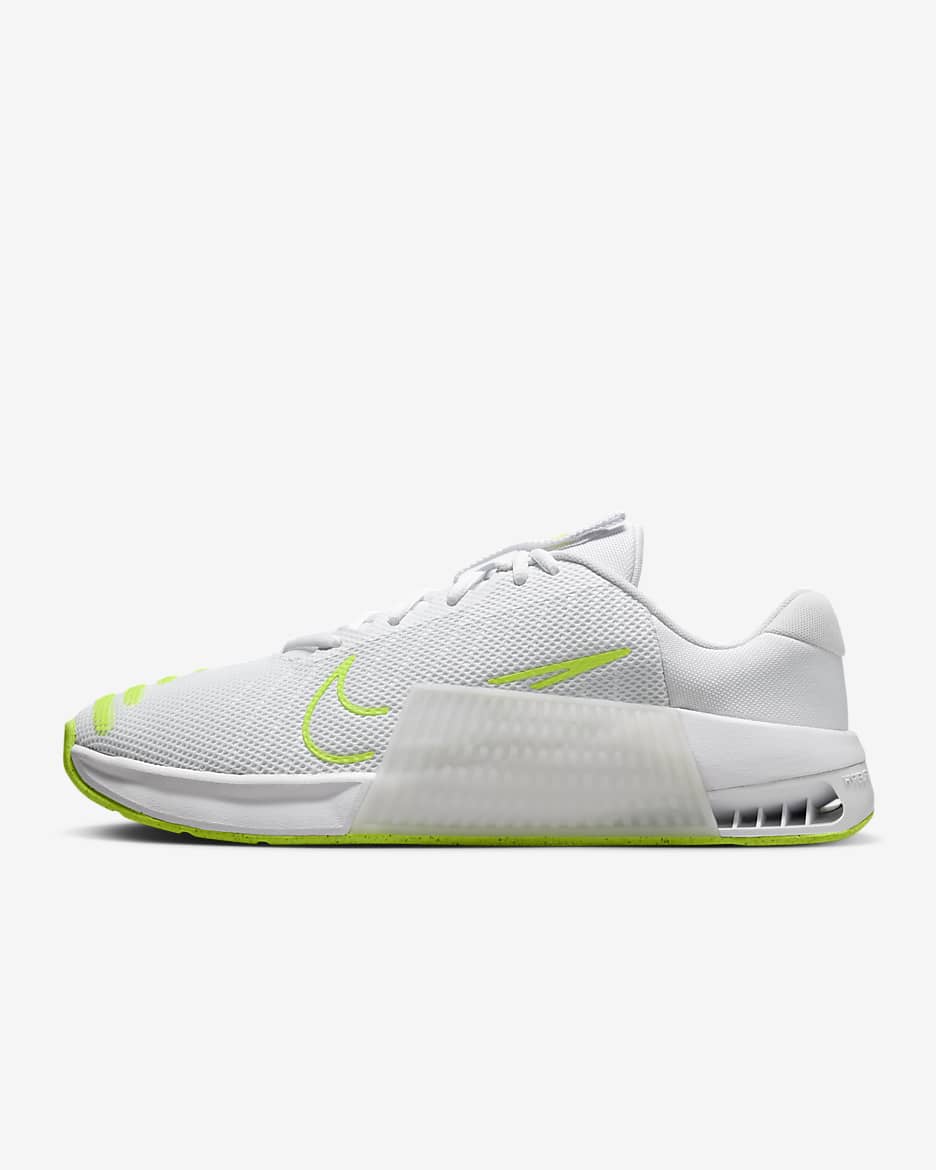 รองเท้าออกกำลังกายผู้ชาย Nike Metcon 9 - ขาว/ขาว/Volt