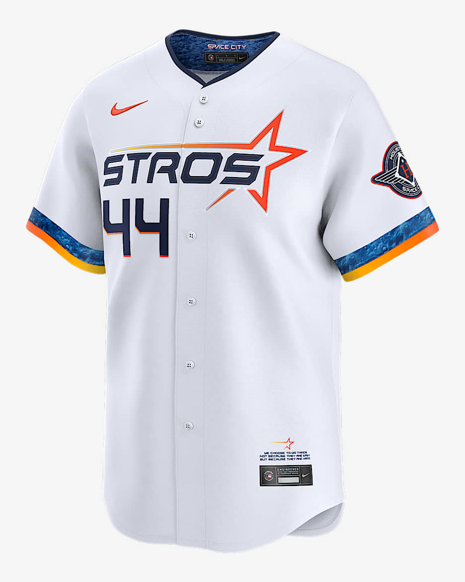 Yordan Álvarez Houston Astros City Connect Men’s Nike Dri-FIT ADV MLB Limited Jersey - White