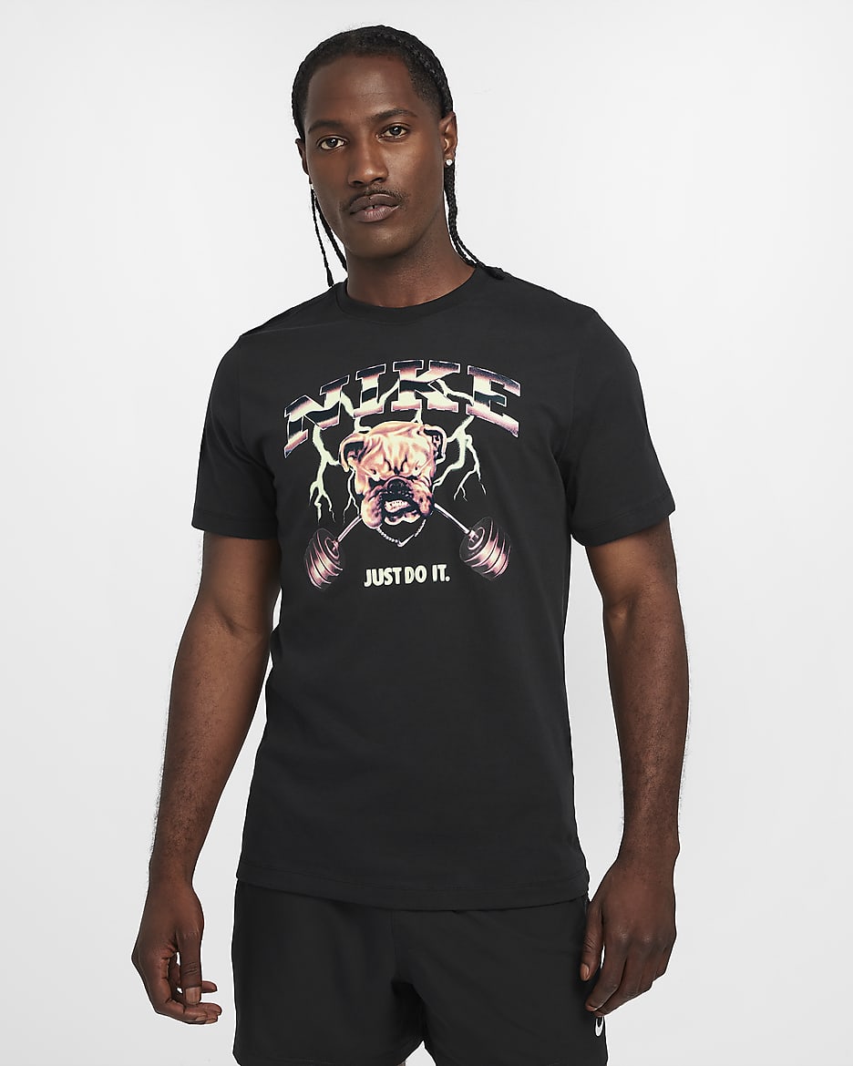 Nike Men's Fitness T-Shirt - Black