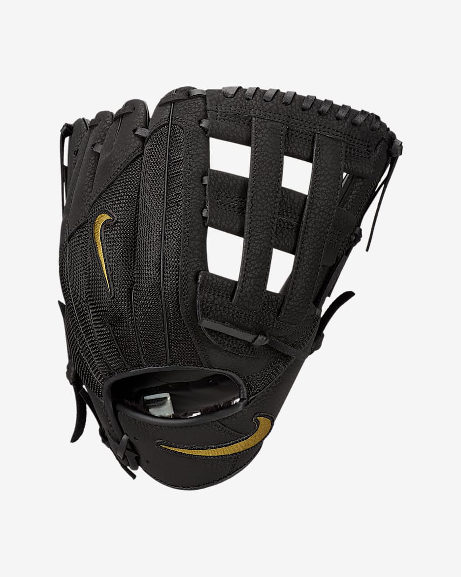 Guante de béisbol con red H para tiro con mano derecha Nike Force Edge - Negro