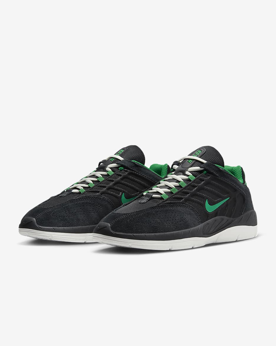 Nike SB Vertebrae herresko - Svart/Svart/Summit White/Malachite