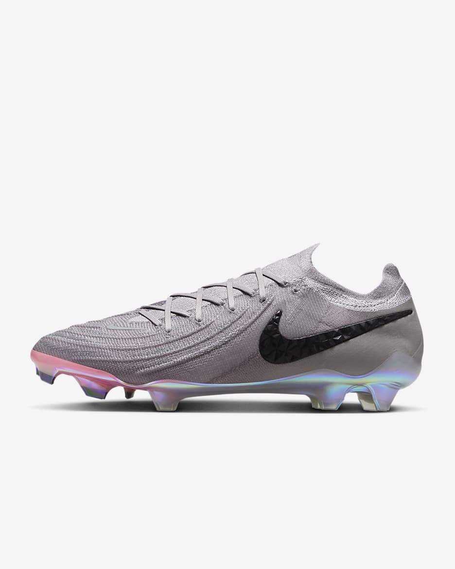 รองเท้าสตั๊ดฟุตบอลไม่หุ้มข้อ FG Nike Phantom GX 2 Elite - Atmosphere Grey/ดำ