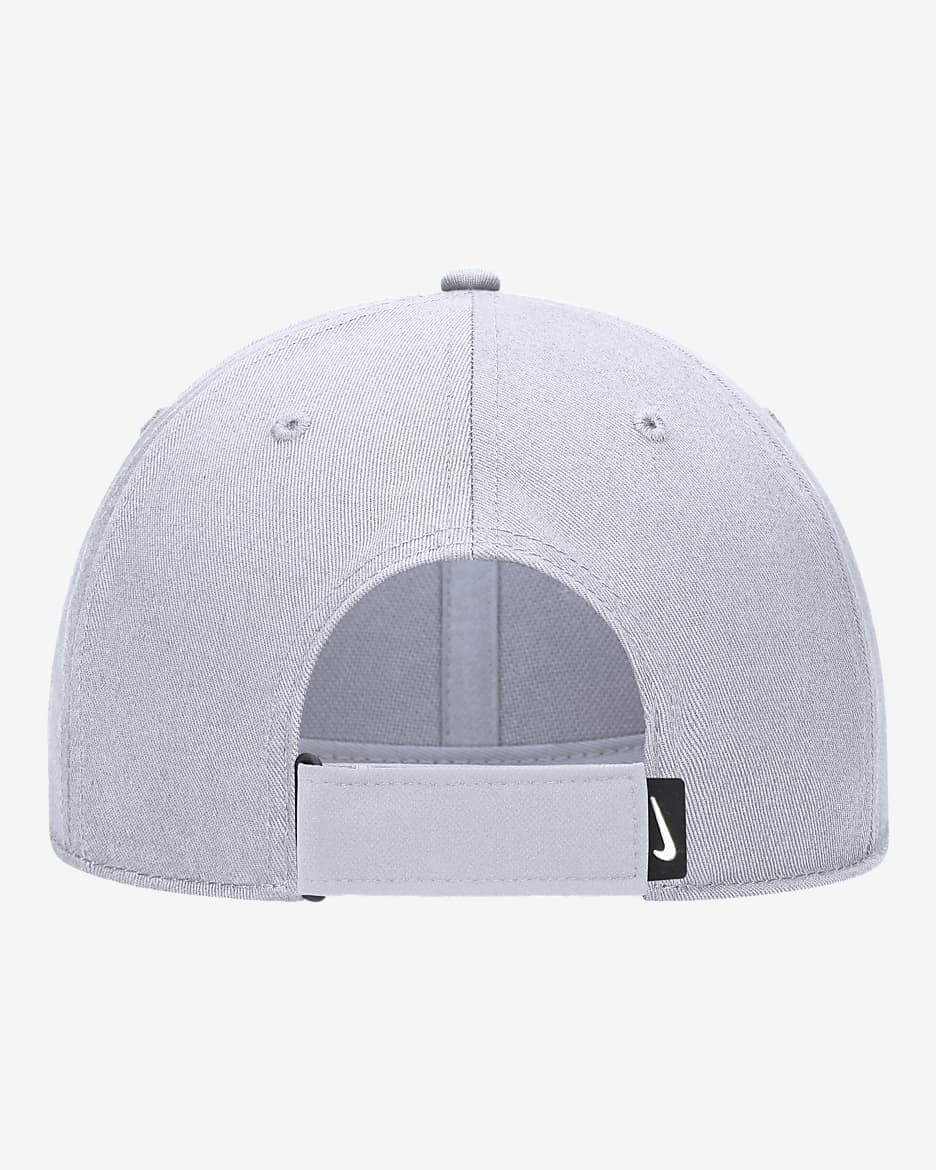 Nike Club Structured Dri-FIT Softball Futura Swoosh Cap - White