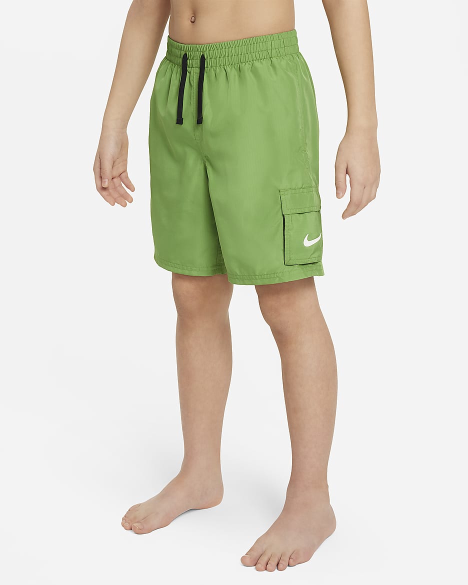 Shorts de vóleibol de 15 cm para niño talla grande Nike Swim Voyage - Clorofila