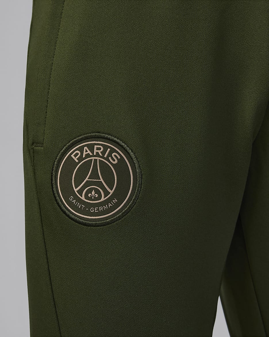 Paris Saint-Germain Strike Fourth Big Kids' Jordan Dri-FIT Soccer Pants - Rough Green/Hemp