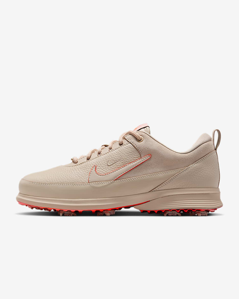 Nike Victory Tour 4 Golf Shoes - Oatmeal/Dark Field Brown/Pink Tint/Hot Lava