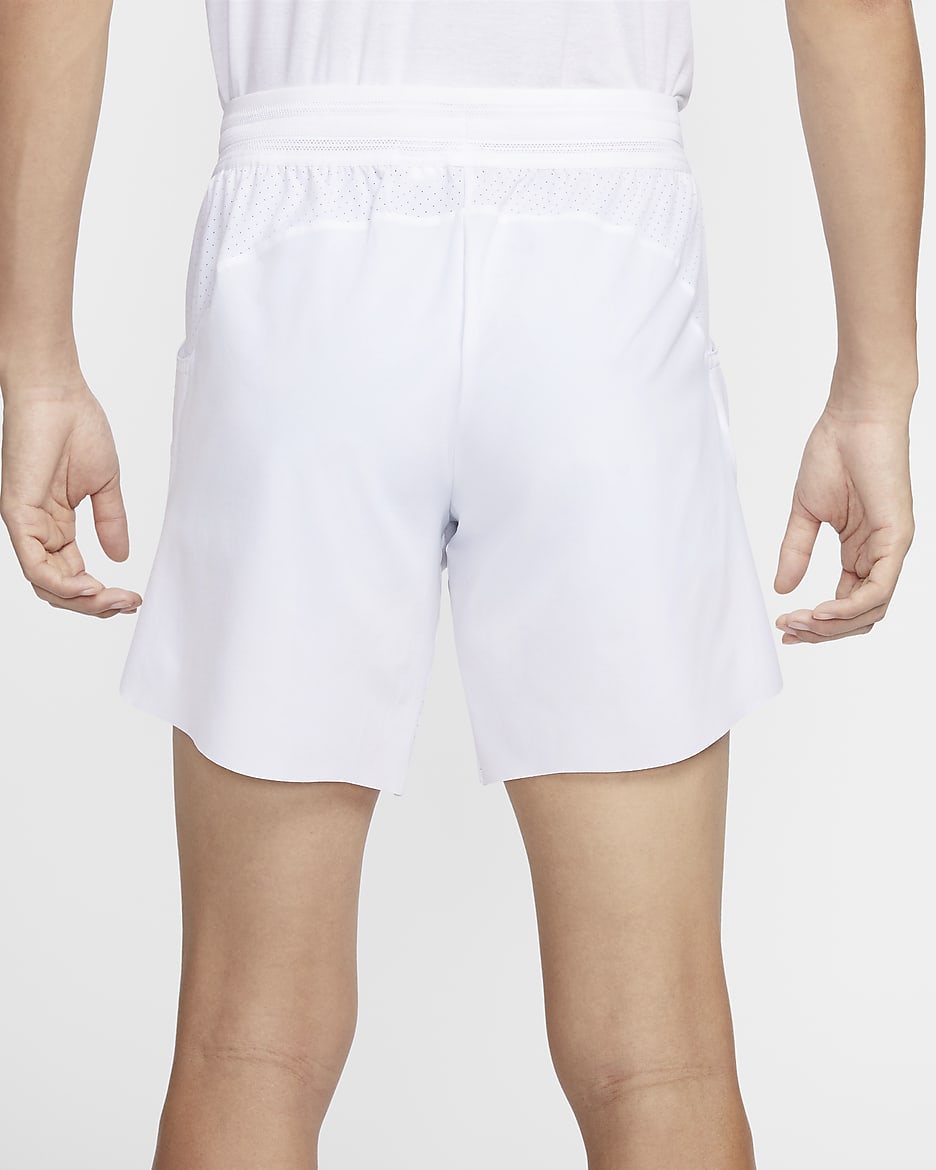 Rafa Men's Nike Dri-FIT ADV 7" Tennis Shorts - White/Black