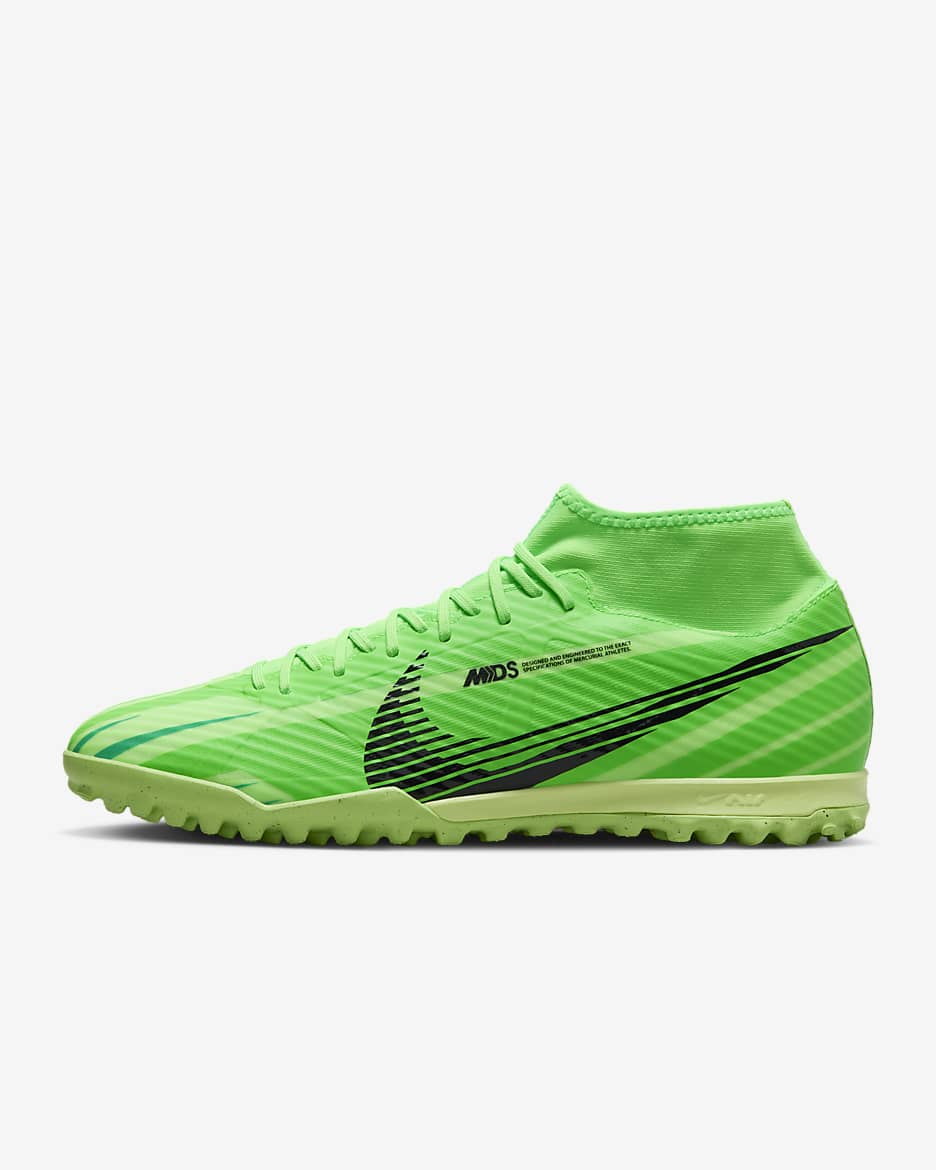 Nike Superfly 9 Academy Mercurial Dream Speed TF High-Top Football Shoes - Green Strike/Stadium Green/Black