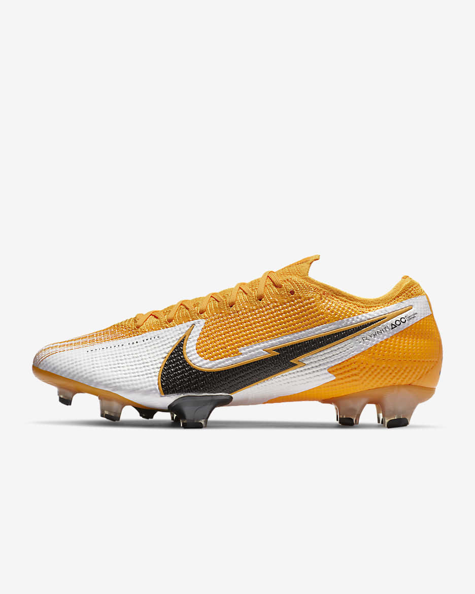 Chaussure de football à crampons pour terrain sec Nike Mercurial Vapor 13 Elite FG - Laser Orange/Blanc/Laser Orange/Noir