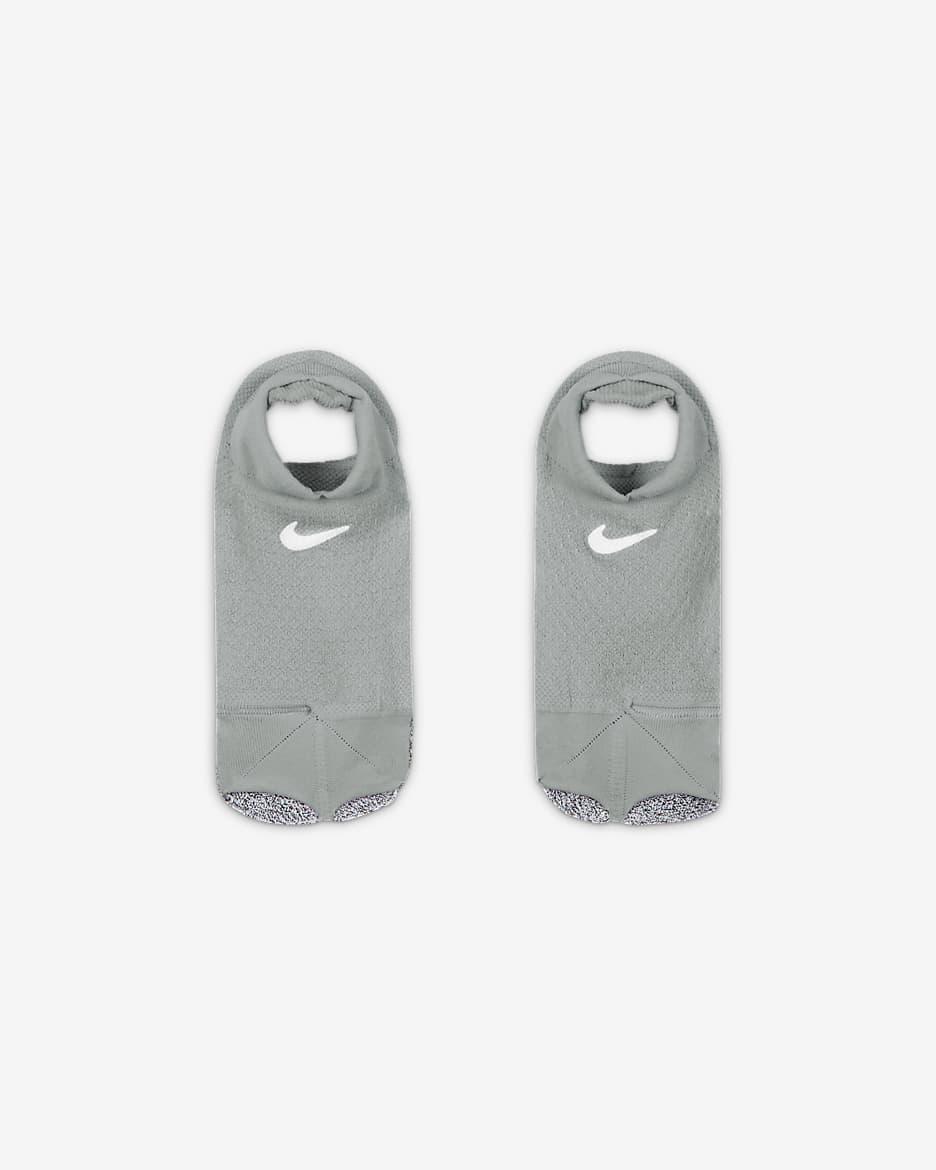 Socquettes ouvertes NikeGrip Dri-FIT Studio pour femme - Mica Green/Blanc