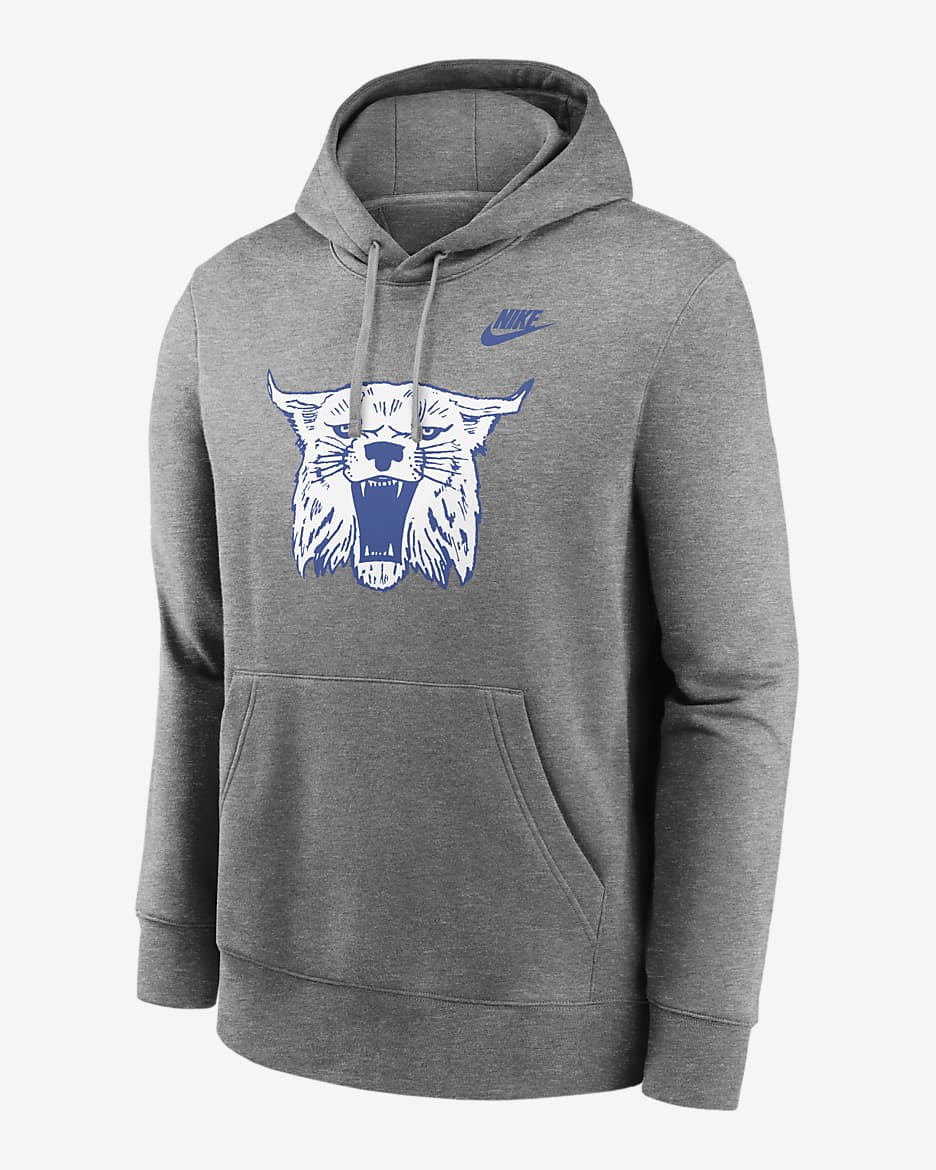 Kentucky Wildcats Legacy Club Primary Logo Men's Nike College Pullover Hoodie - Dark Grey Heather