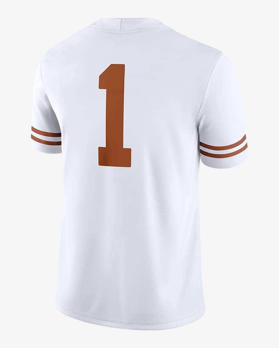 Jersey universitario para el partido Nike Dri-FIT para hombre de los Texas Longhorns - Blanco