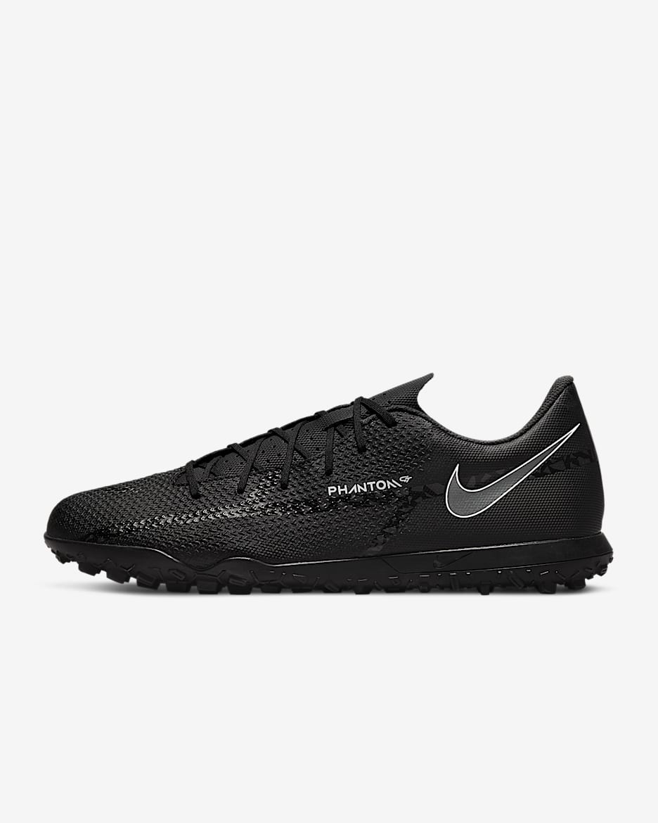 Nike Phantom GT2 Club TF Turf Soccer Shoes - Black/Bright Crimson/Summit White