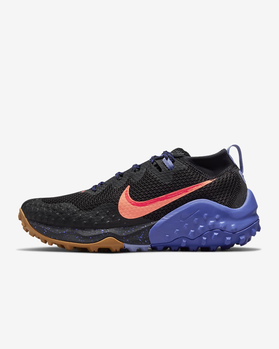 Calzado de trail running para mujer Nike Wildhorse 7 - Negro/Lapislázuli/Cardo claro/Mango brillante