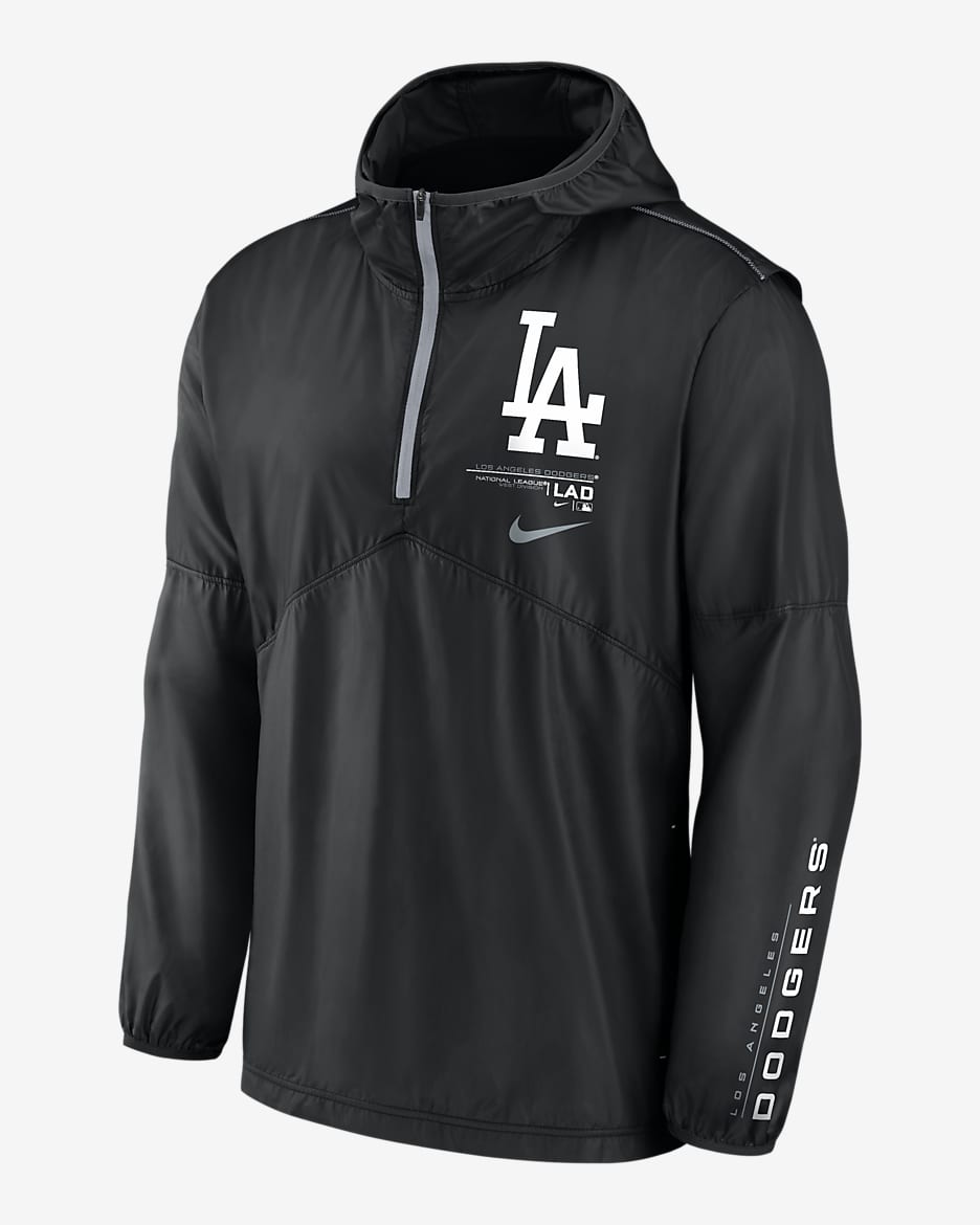 Nike Dri-FIT Night Game (MLB Los Angeles Dodgers) Men's 1/2-Zip Jacket - Black