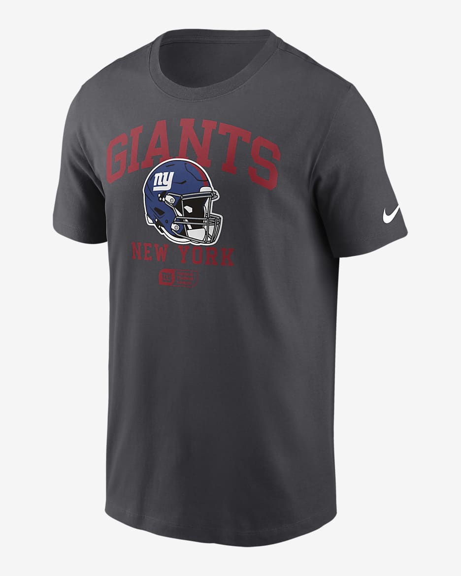 New York Giants Helmet Essential Men's Nike NFL T-Shirt - Anthracite