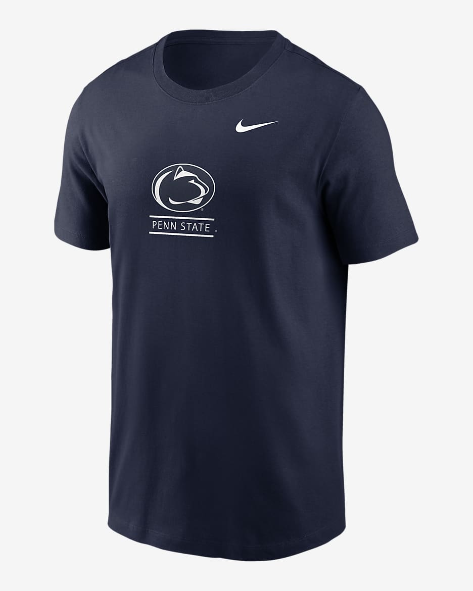 Playera universitaria Nike para hombre Penn State Nittany Lion - Azul marino universitario