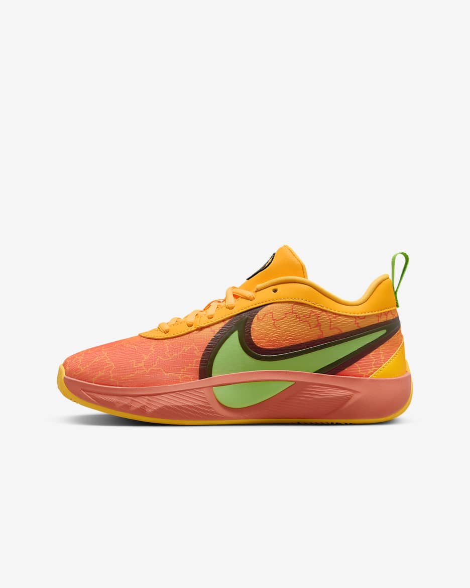 Giannis Freak 6 kosárlabdacipő nagyobb gyerekeknek - Light Wild Mango/Fekete/Laser Orange/Action Green